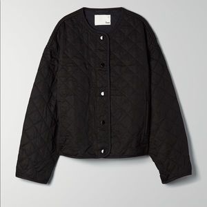 Aritzia Wilfred free quilted bomber jacket